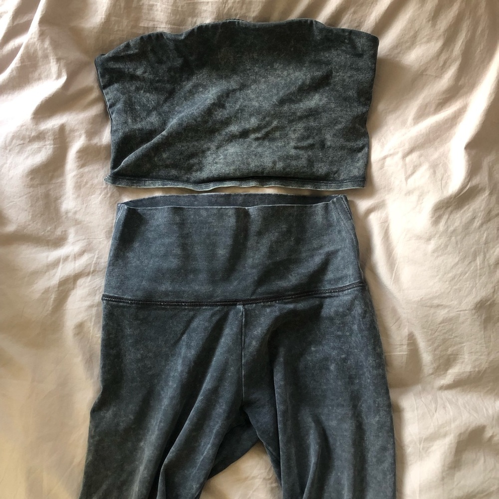 Aerie Matching set tube top and high waist leggings (SP)